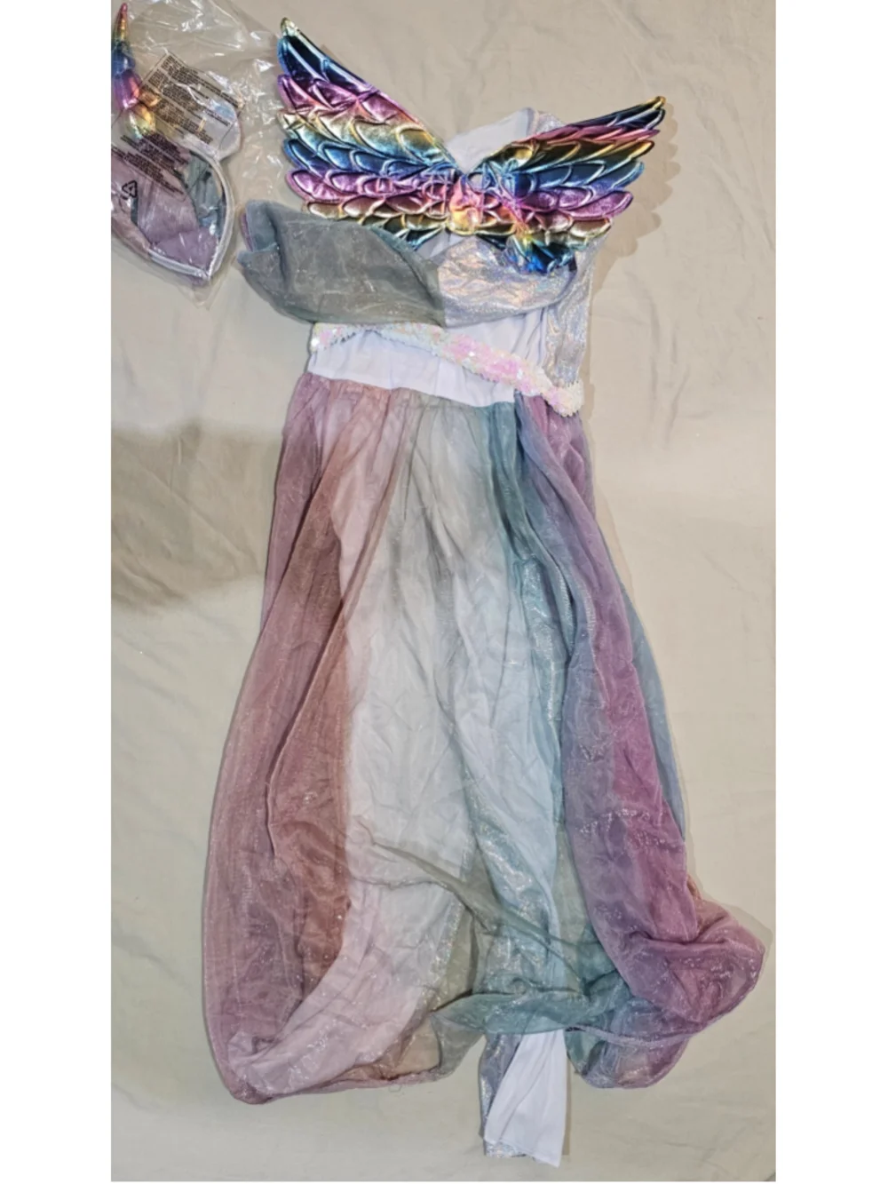 Girls Hyde and Eek! Boutique Mystical Unicorn Costume One Size White Multicolor